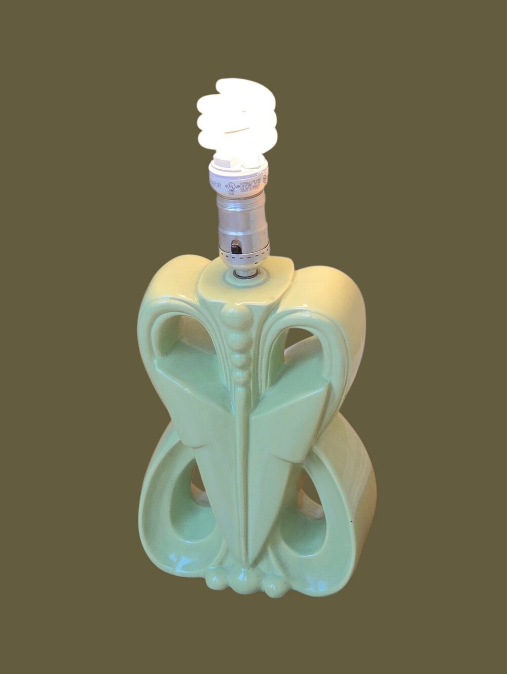Vintage MCM Art Deco Butterfly Lamp